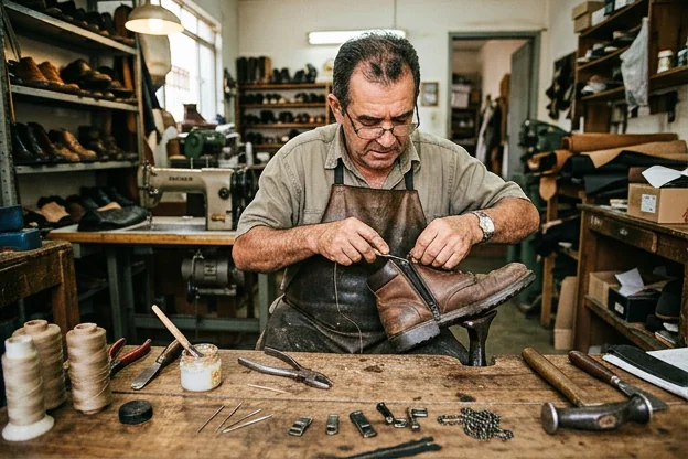 Conserto de zíper de bota em Barbacena.